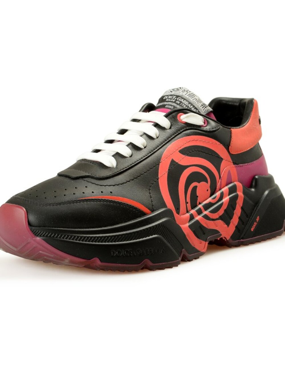 Dolce & Gabbana Men's 100% Leather Athletic Sneakers Shoes US 11 UK 10 IT 44